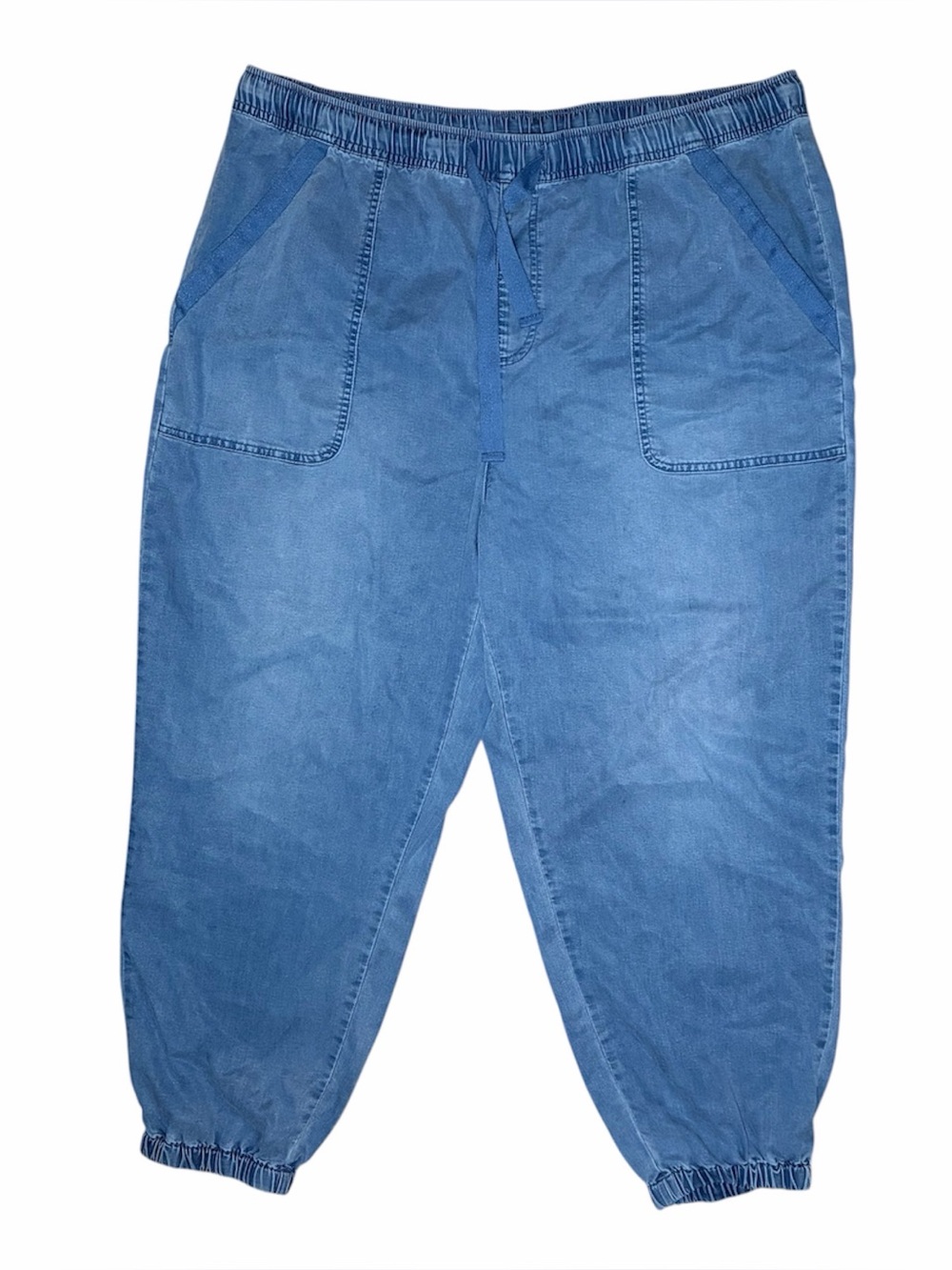 Time & Tru Women Drawstring Elastic Waist Parachute Relaxed Jogger XXL 22 - Picture 2 of 8